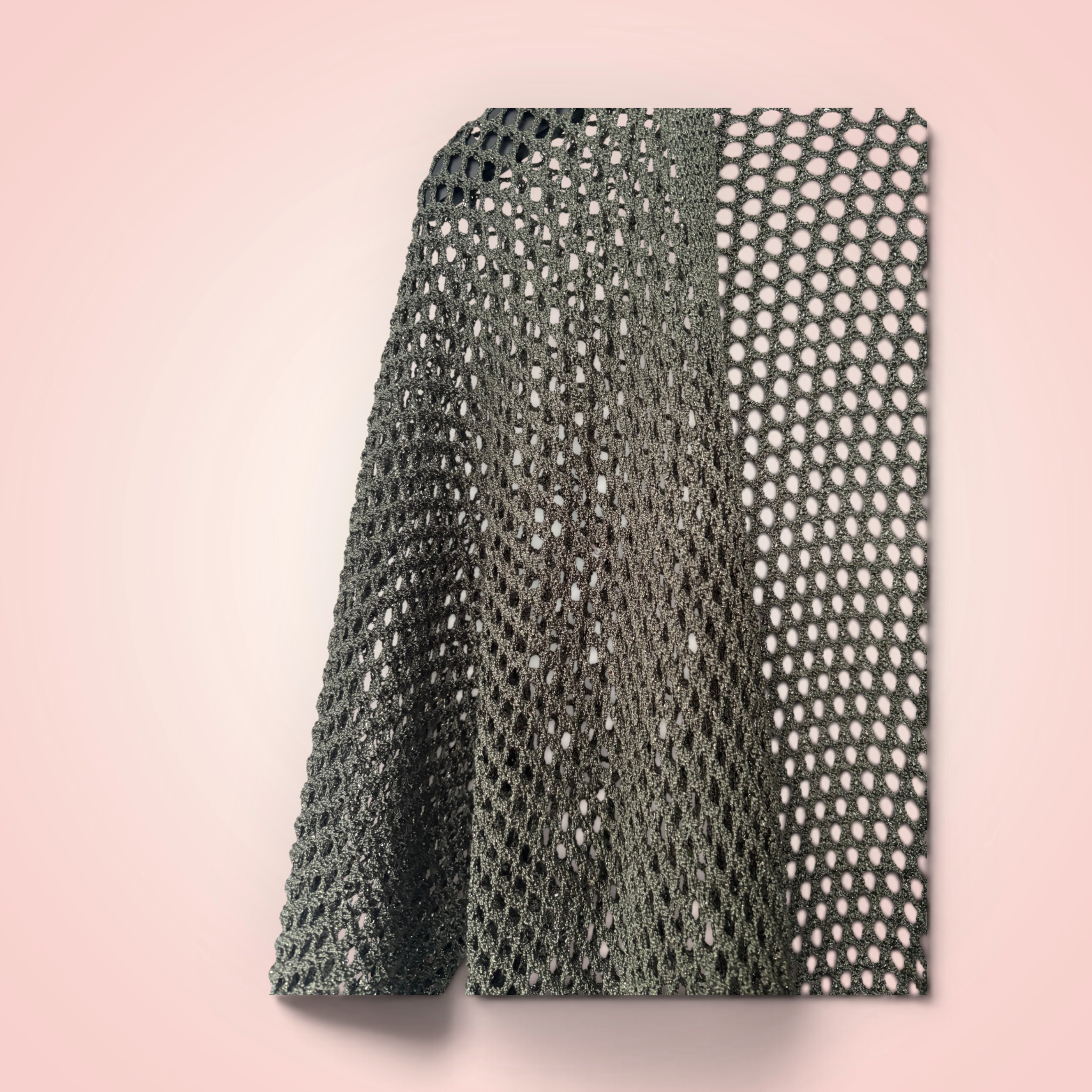 Cardigan gehaakt glitter - kaki
