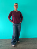 Jeans blauw brede pijp