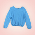 Trui lange mouwen effen - blauw