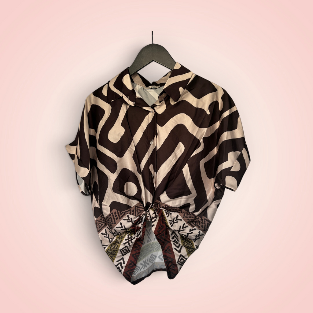 Hemd geknoopt - beige/bruin