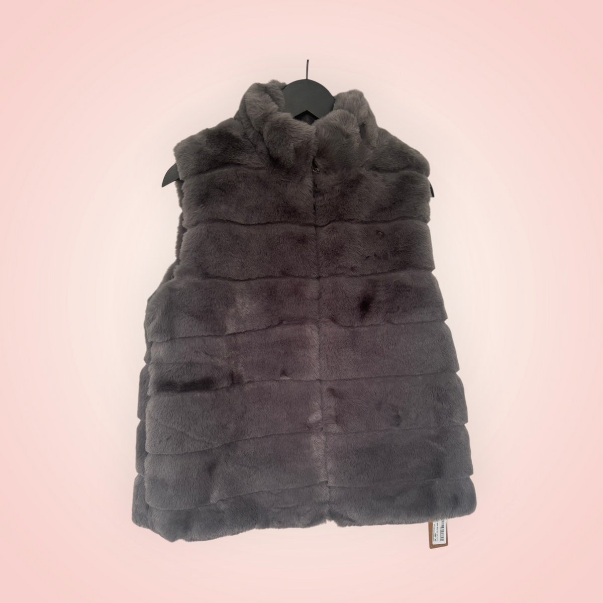 Bodywarmer faux fur - grijs