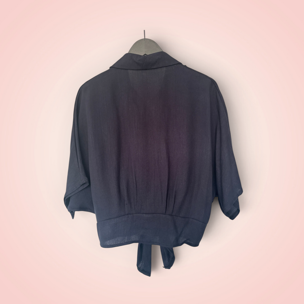 Hemdje geknoopt - marineblauw