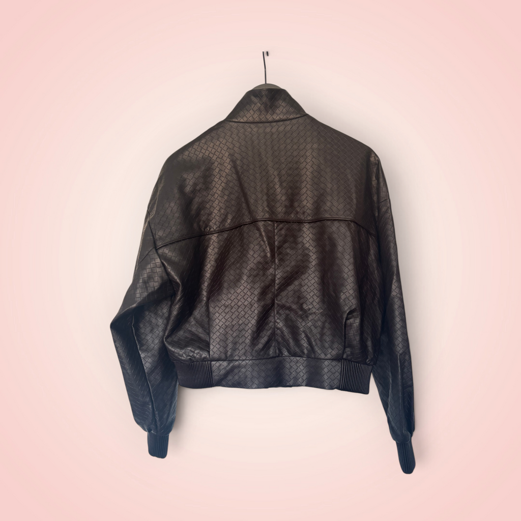 Jasje leder look - bruin