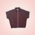 Jasje korte mouw bomber - bordeaux