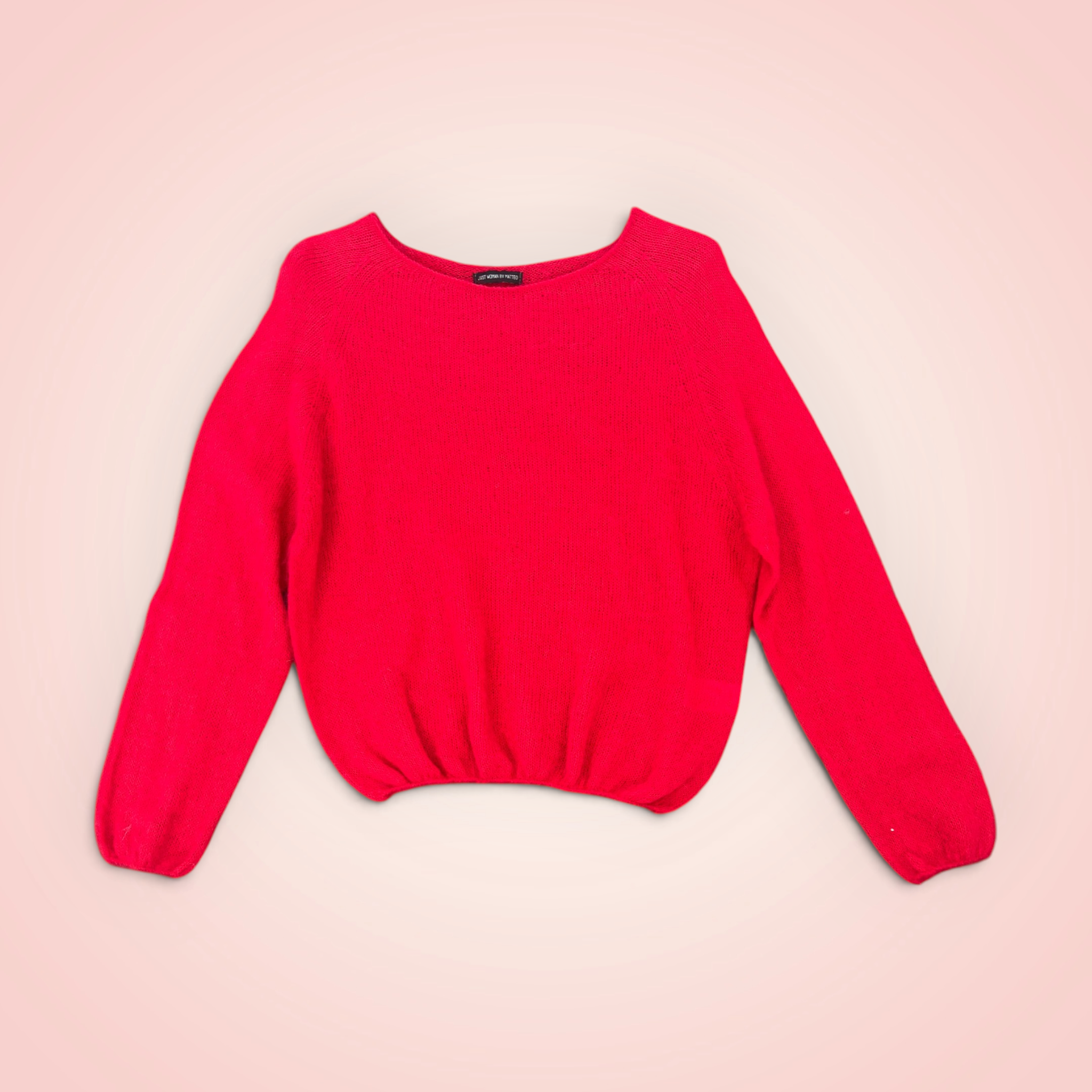 Trui lange mouwen effen - rood