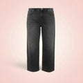 Jeans zwart hoge taille