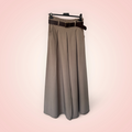 Broek brede pijpen met riem - zand