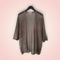 Cardigan gehaakt glitter - zand