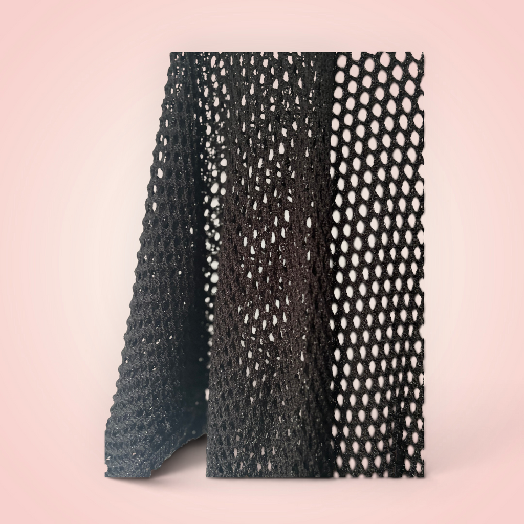 Cardigan gehaakt glitter - zwart