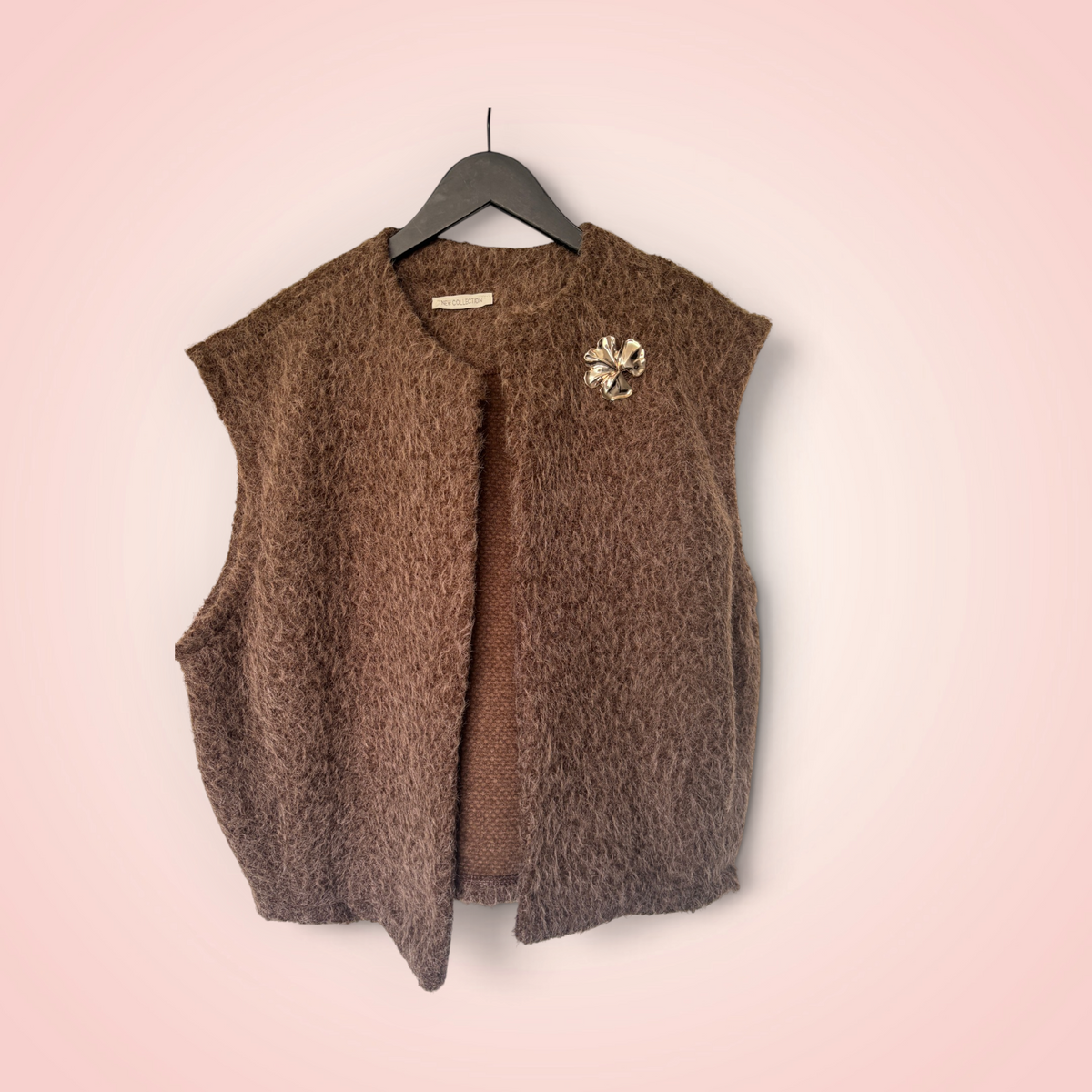 Bodywarmer effen - bruin