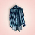 Hemd opstaande kraag - blauw