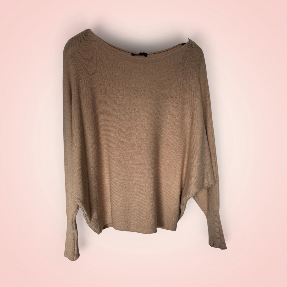 Trui boothals - beige