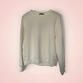 Sweater met open rug - wit