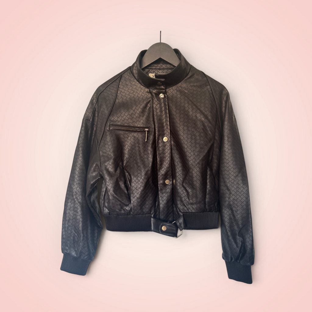 Jasje leder look - bruin