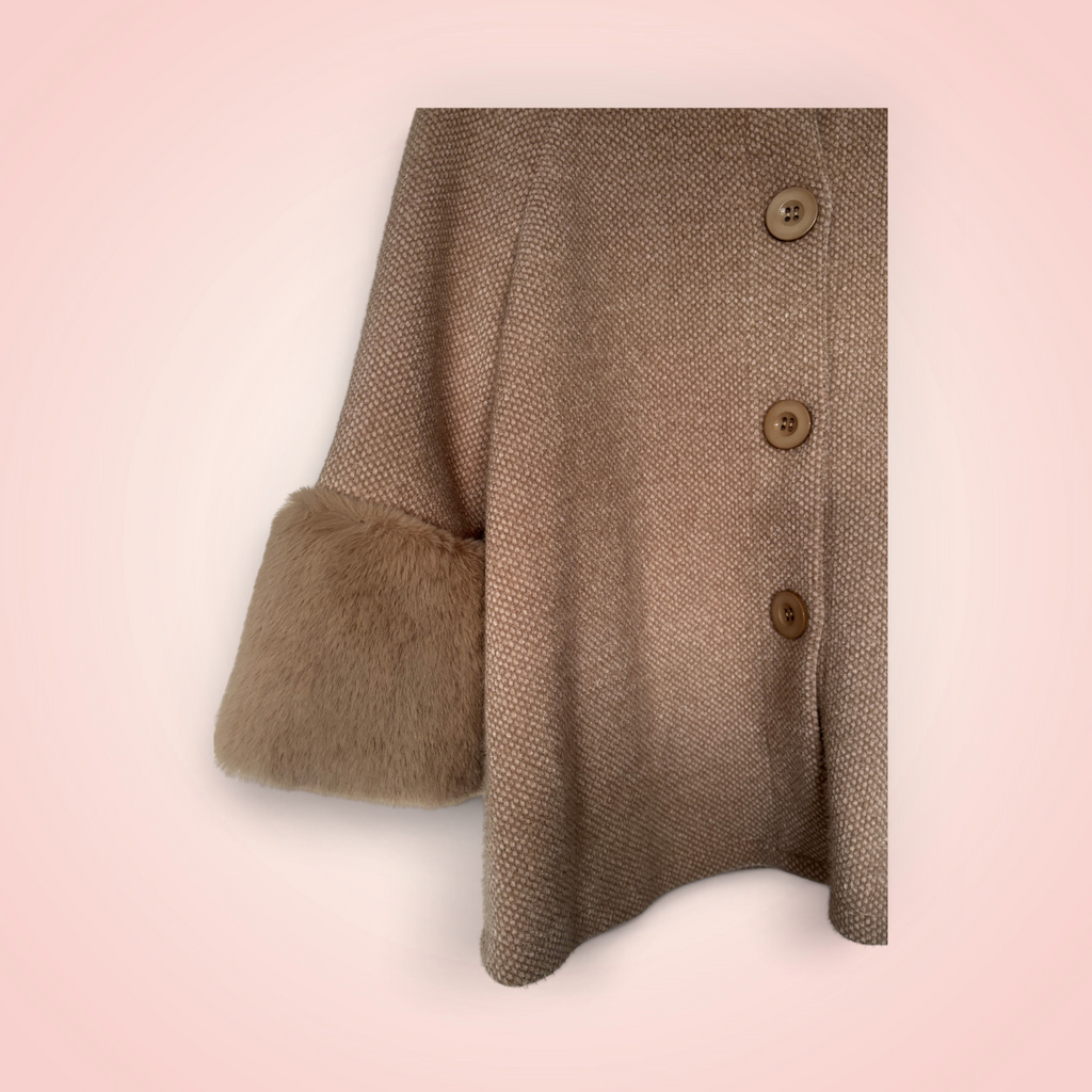 Cardigan faux fur - creme