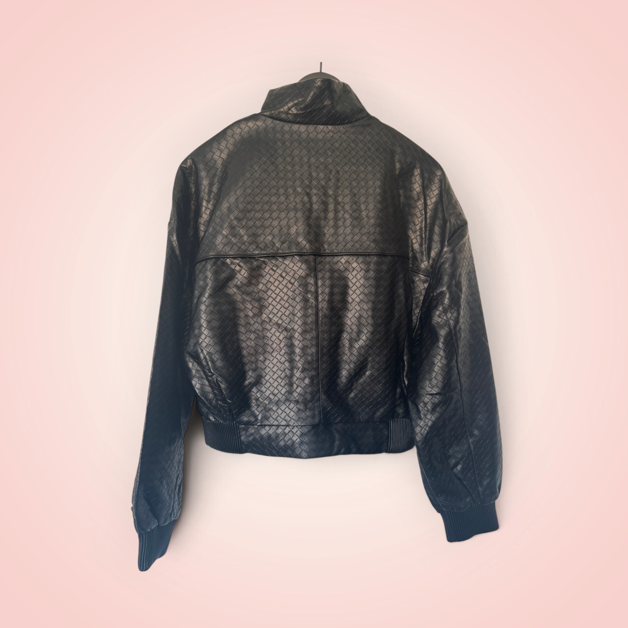 Jasje leder look - zwart