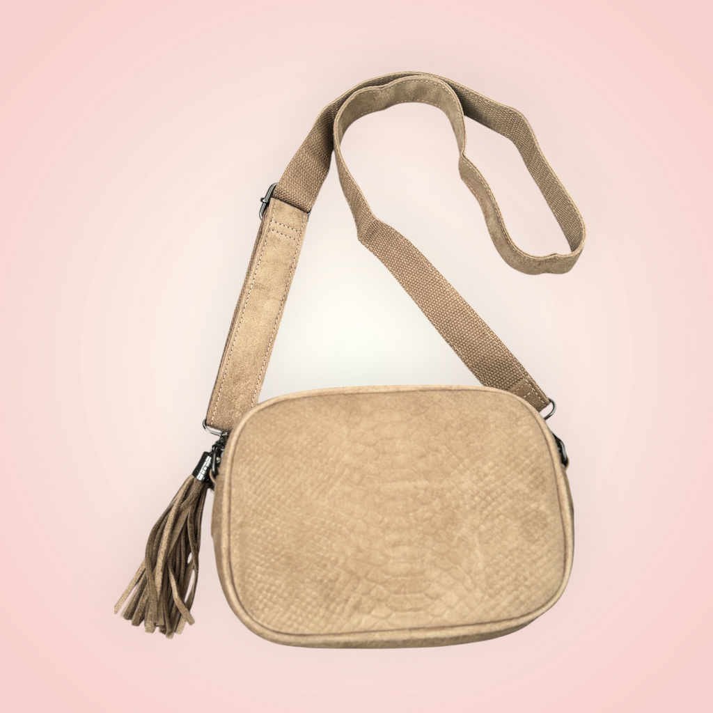 Handtas crossover - creme
