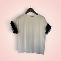 T-shirt speciale mouw - zwart