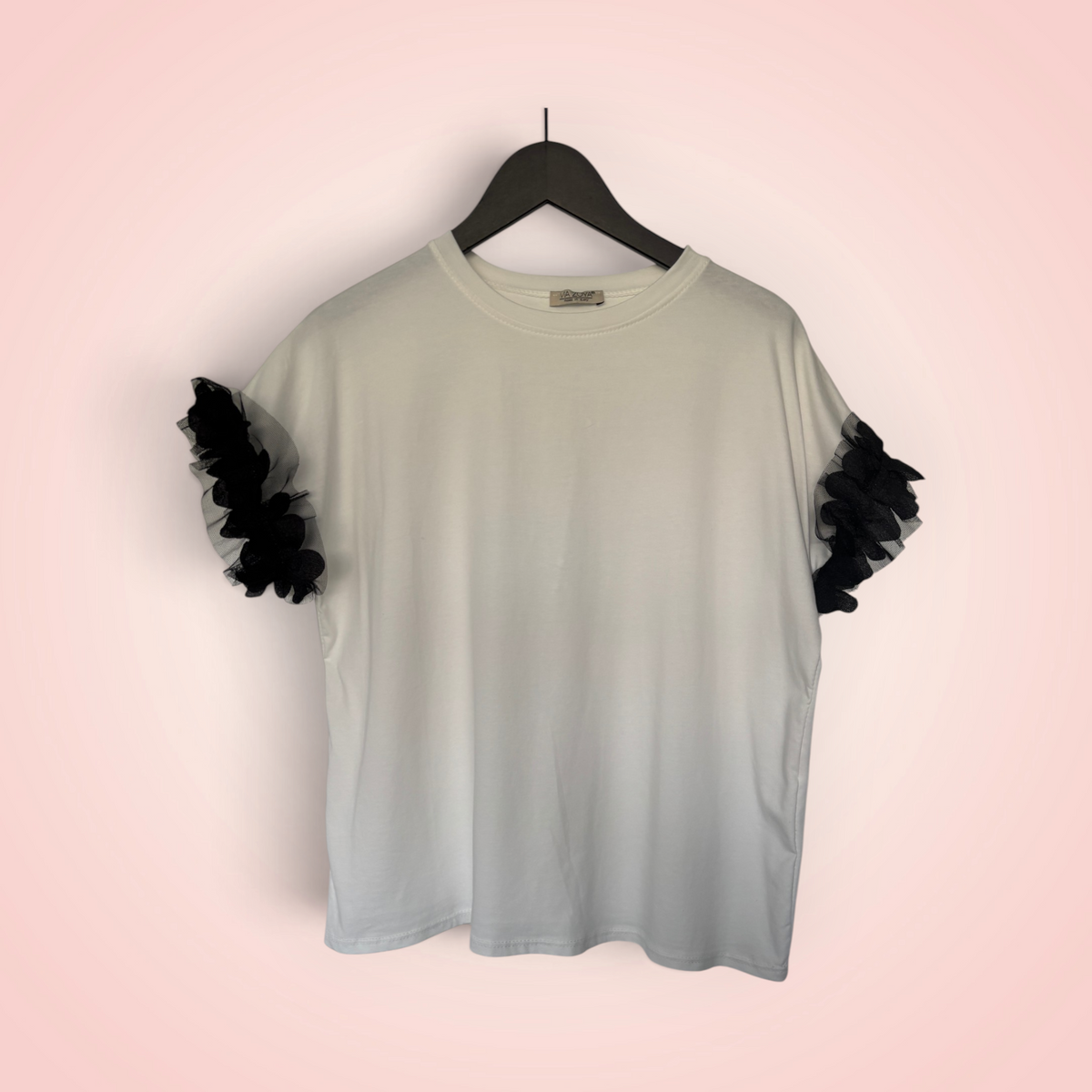 T-shirt speciale mouw - zwart