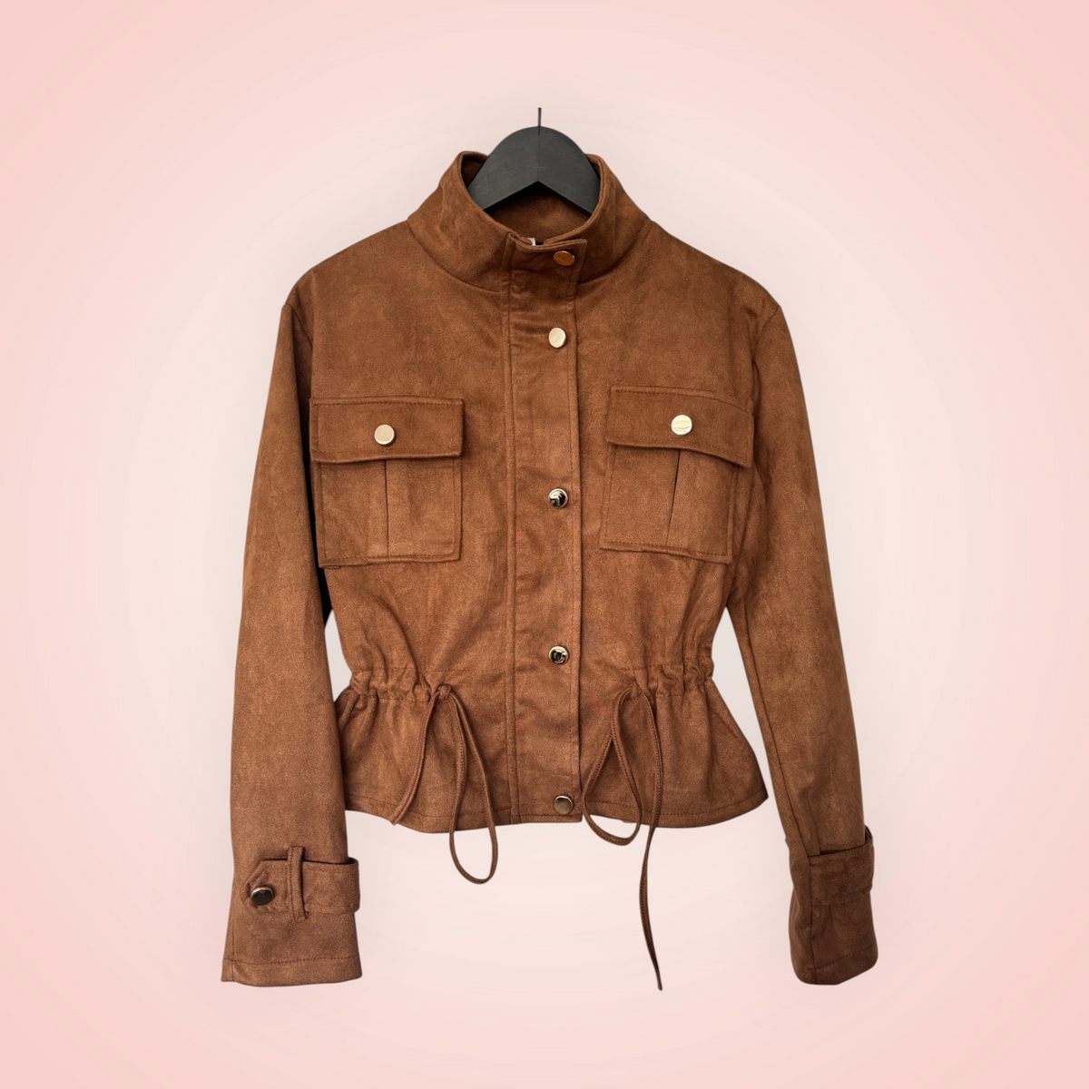 Jasje suede look - camel