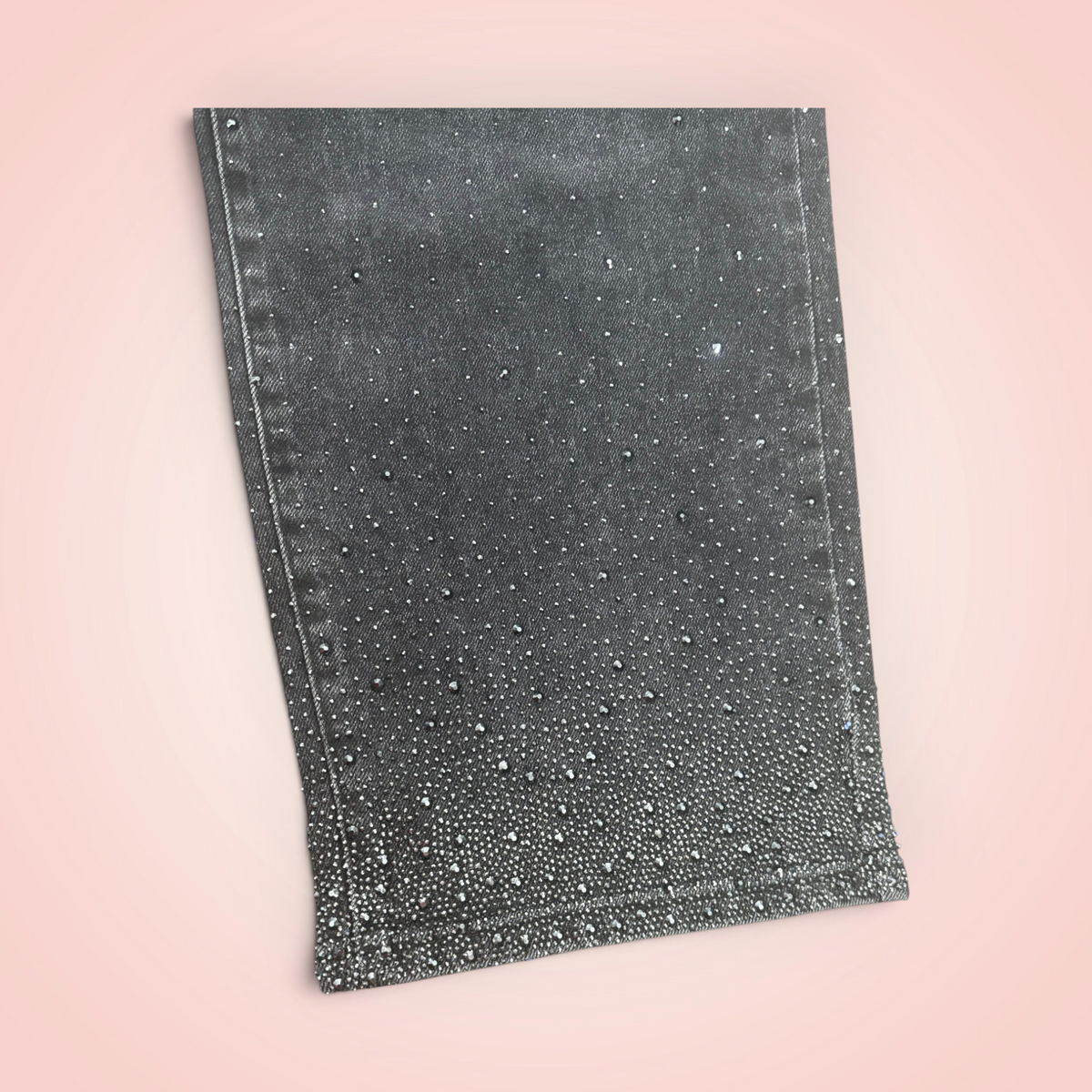 Jeans zwart hoge taille