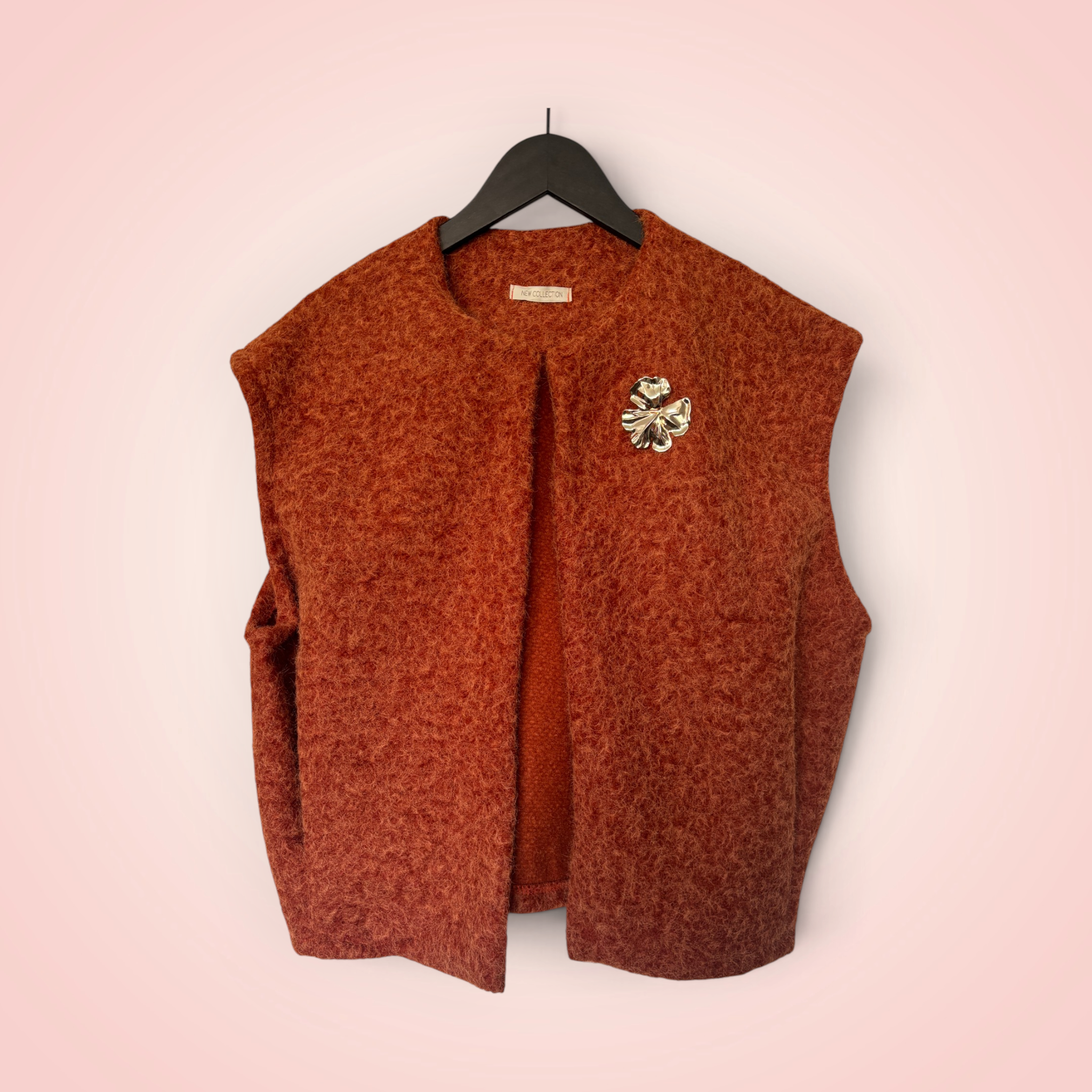 Bodywarmer effen - roest
