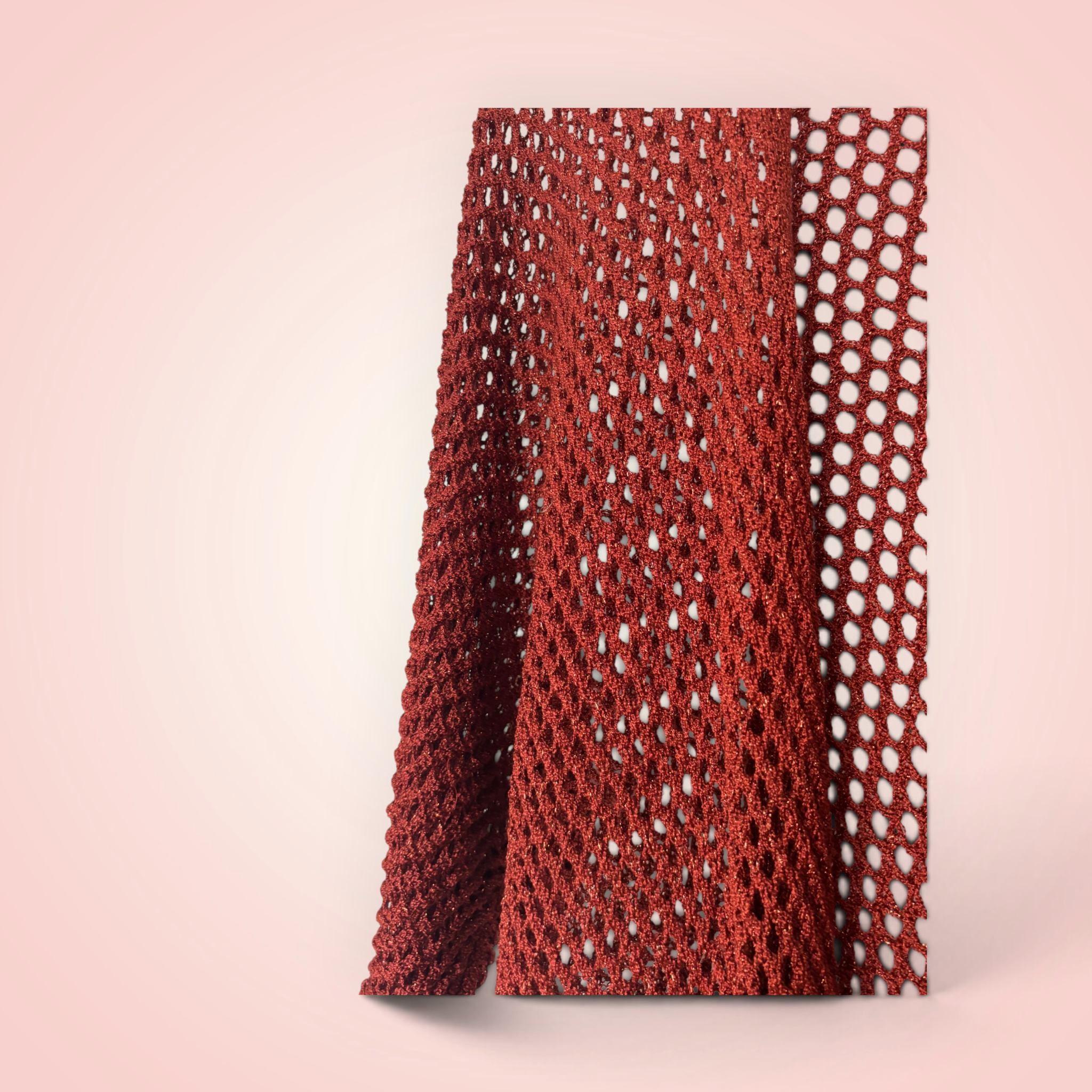 Cardigan gehaakt glitter - roest