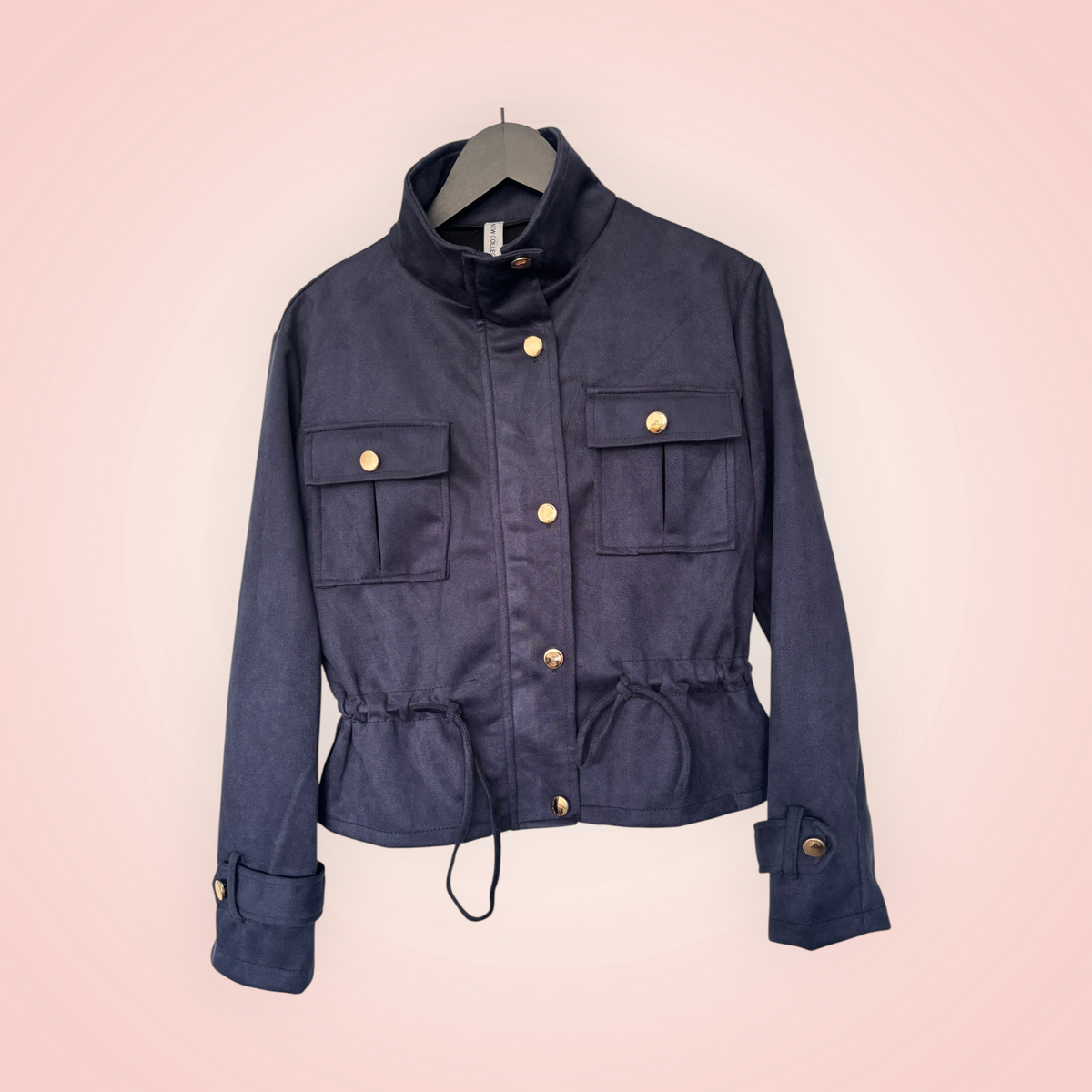 Jasje suede look - navy