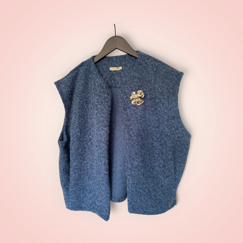 Bodywarmer effen - blauw
