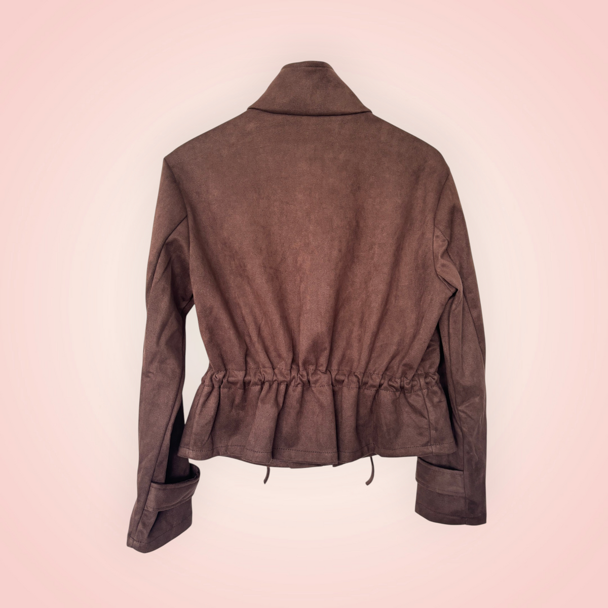 Jasje suede look - bruin
