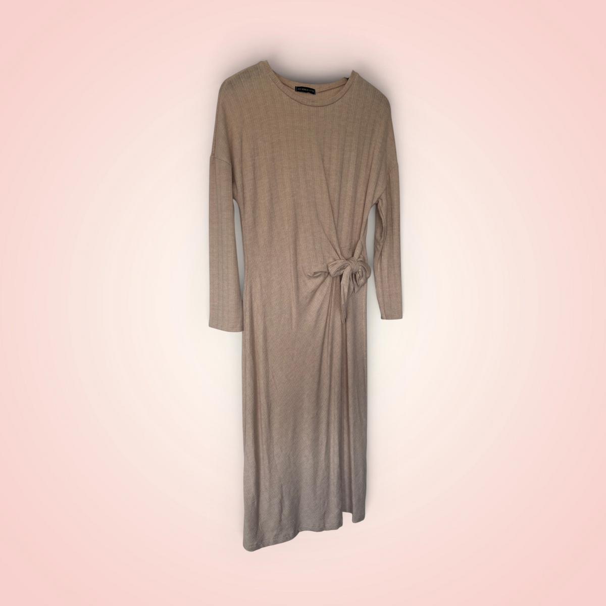 Kleedje met lange mouwen - beige