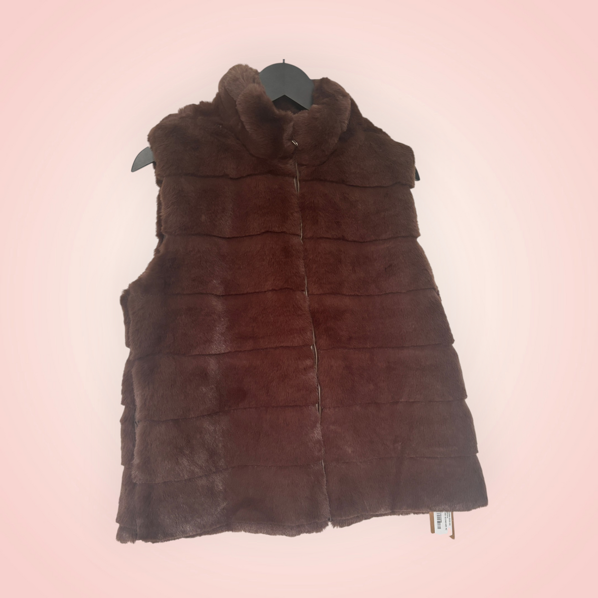 Bodywarmer faux fur - bruin