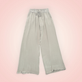 Broek satijn look - beige