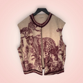 Bodywarmer tijger - bordeaux