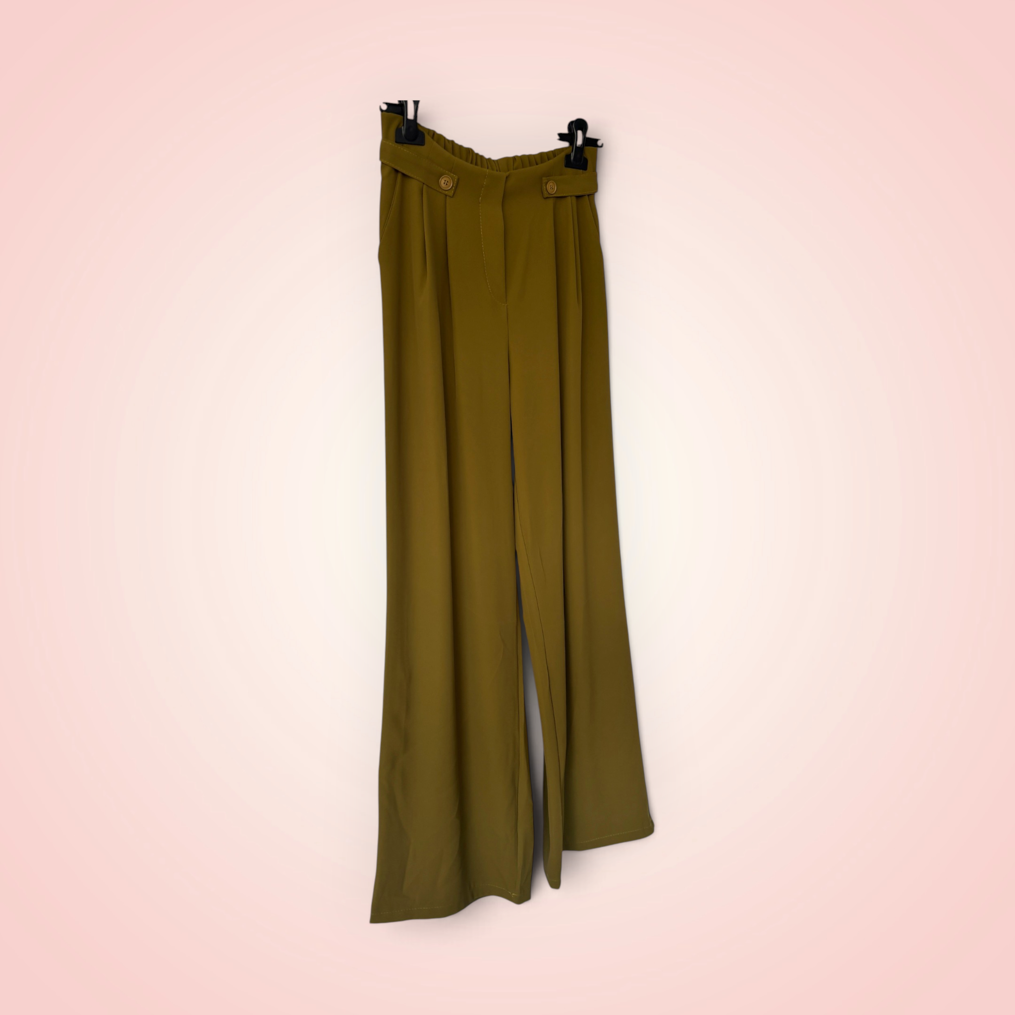 Geklede broek - olijfgroen