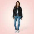 Jasje suede look - zwart