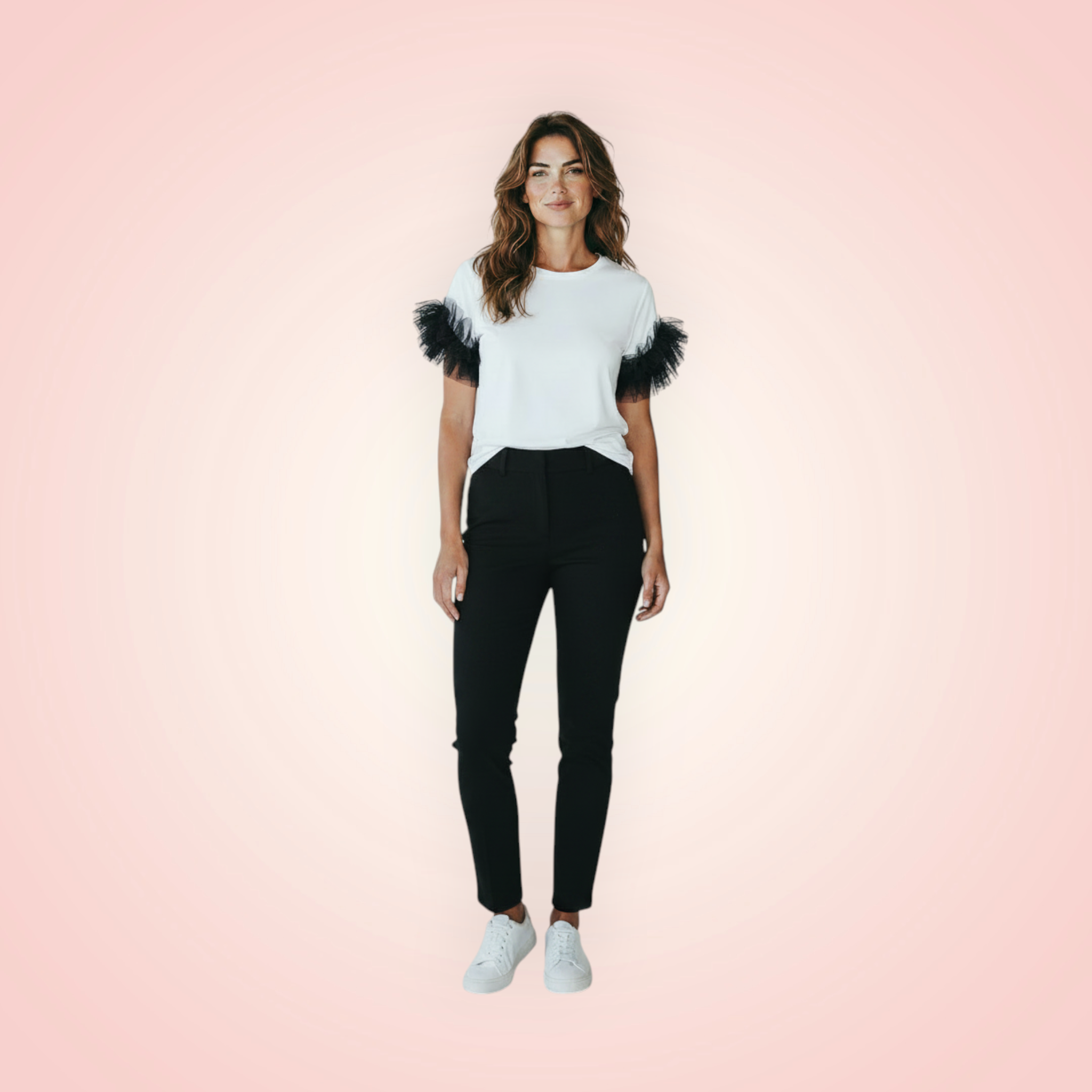 T-shirt speciale mouw - zwart
