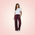 Broek rechte pijp - bordeaux