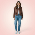Jasje suede look - bruin